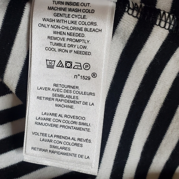 Lauren Ralph Lauren Women's White & Black long sleeve crew neck top Size XL - Picture 5 of 10